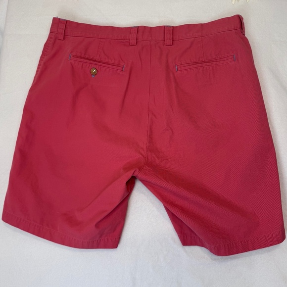 J. McLaughlin Menswear Shorts Size 38 Red Cotton Casual Summer - Picture 5 of 6